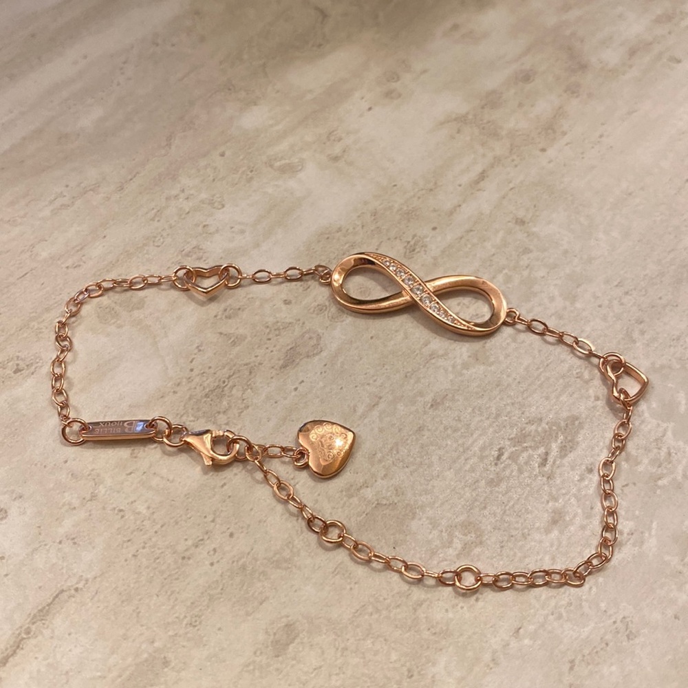 Infinity rose bracelet